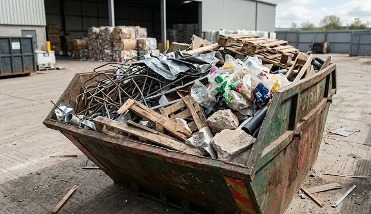 Gestión de residuos industriales en Usaquén mediante el uso de contenedores especializados para escombros y restos de construcción.