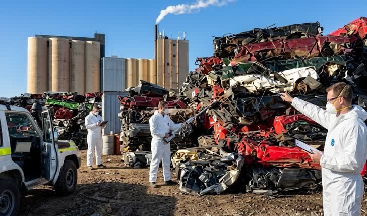 Gestión de residuos industriales en Cajicá para chatarra vehicular.