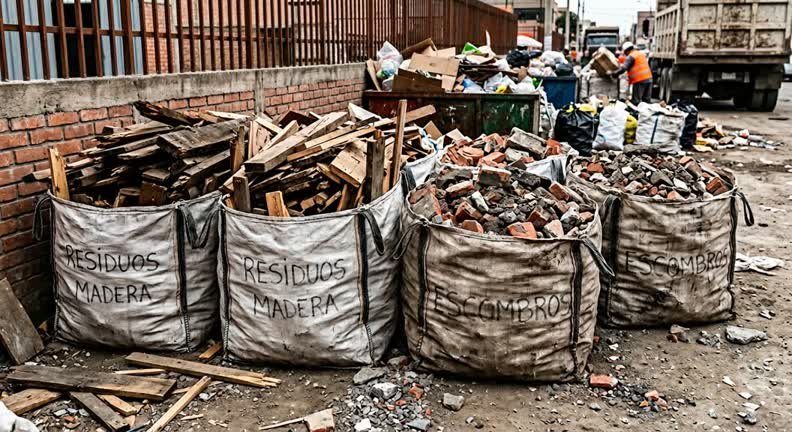 gestión de residuos RCD en Cota